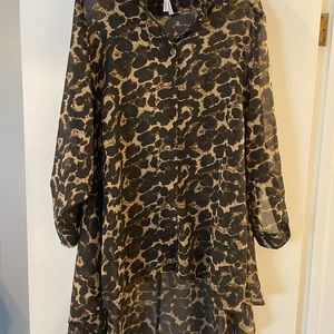 Leopard high low top